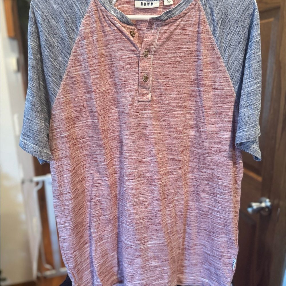 ROWM Two-Tone Henley Shirt